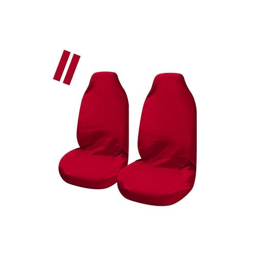 Universal Pulse Throwover Front Seat Covers - Bonus Seat Belt Buddies
