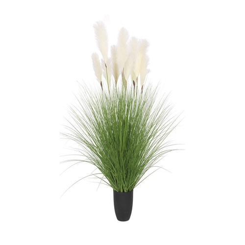 Artificial Indoor Potted Bulrush Grass Tree Artificial Plant Simulation Decorative