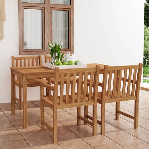 Garden Dining Set Solid Teak Wood
