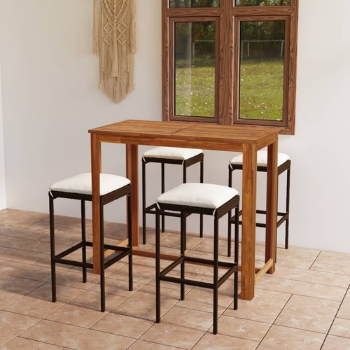 Garden Bar Set with Cushions