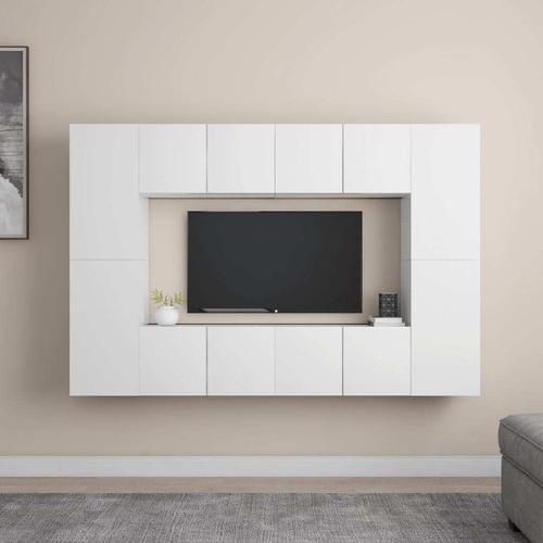 Oshkosh 8 Piece TV Cabinet Set Engineered Wood