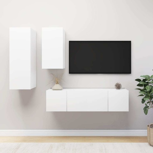 Newburn 4 Piece TV Cabinet Set Engineered Wood
