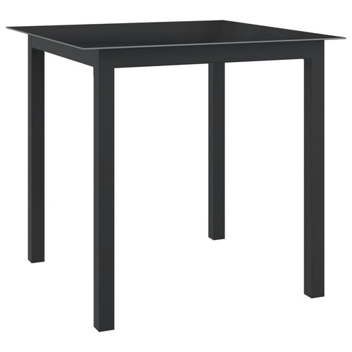 Garden Table Aluminium and Glass