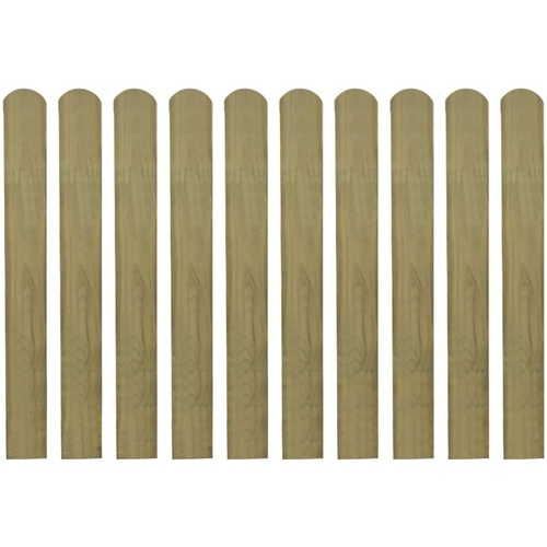 Impregnated Fence Slats 10 pcs Wood