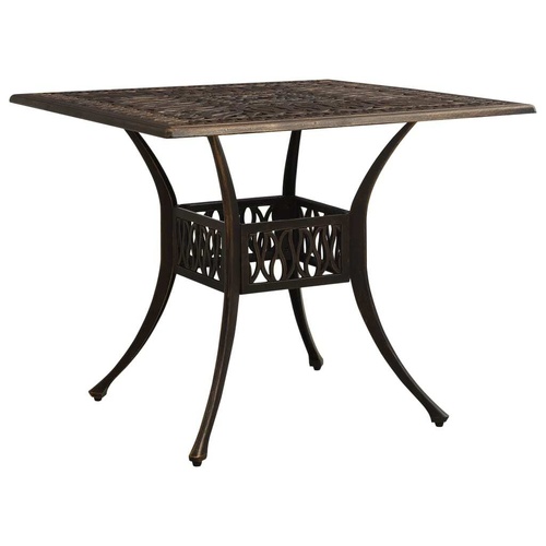 Garden Table 90x90x73 cm Cast Aluminium
