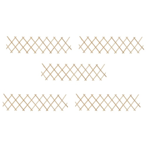 Trellis Fences 5 pcs Firwood