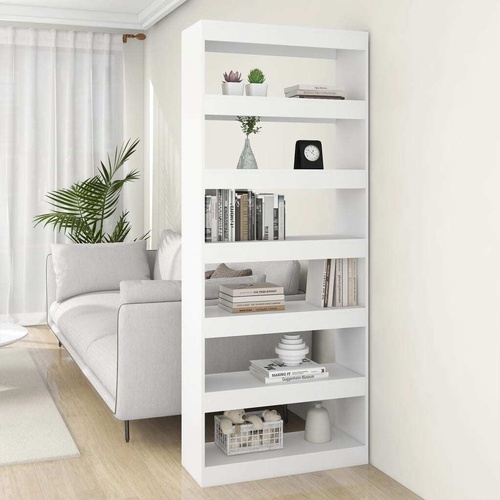 Opelika Book Cabinet Room Divider 80 by 30 by 198 cm Engineered Wood