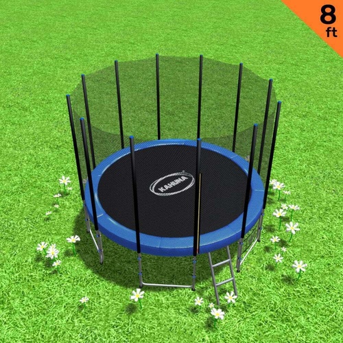 Kahuna 8Ft Outdoor Round Trampoline for Kids and Children suited for Fitness, Exercise, Gy