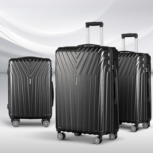 Luggage 20'' 24'' 28'' Trolley Suitcase Sets Travel TSA Hard Case Lightweight 3 Set