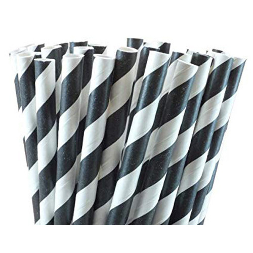 50 Pack White Drinking Straws Biodegradable Eco Paper Birthday Party Event Bistro Bar Cafe Take Away