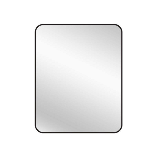 Black Metal Rectangle Mirror