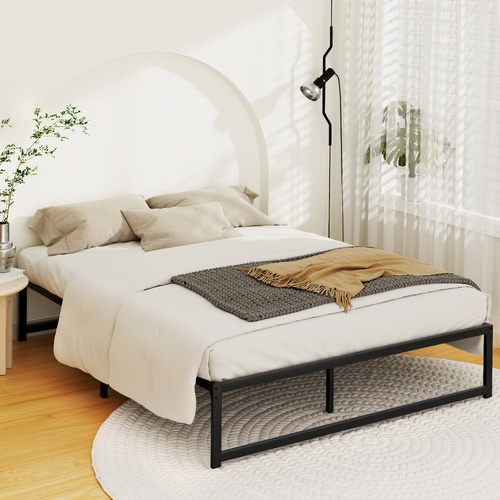 Bed Frame Metal Platform Bed Base Mattress TINO