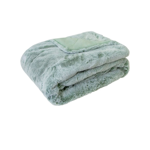 Archie Faux Fur Throw Rug 130 by 160cm