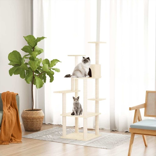 Cat Tree with Sisal Scratching Posts 153 cm
