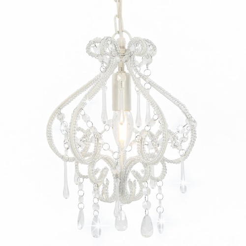 Ceiling Lamp with Beads Round E14