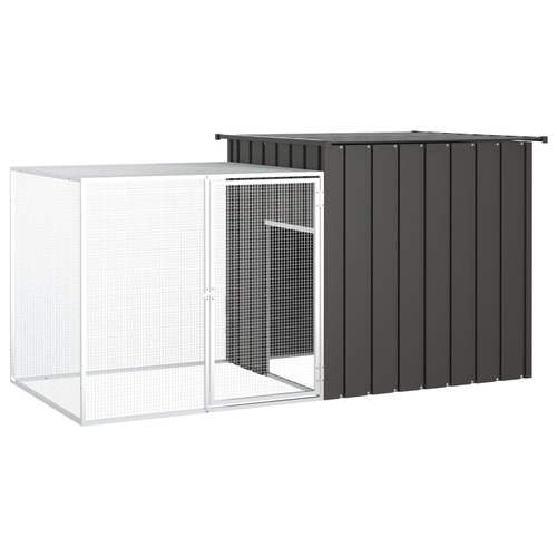 Rabbit Cage 200 by 91 by 100 cm Galvanised Steel
