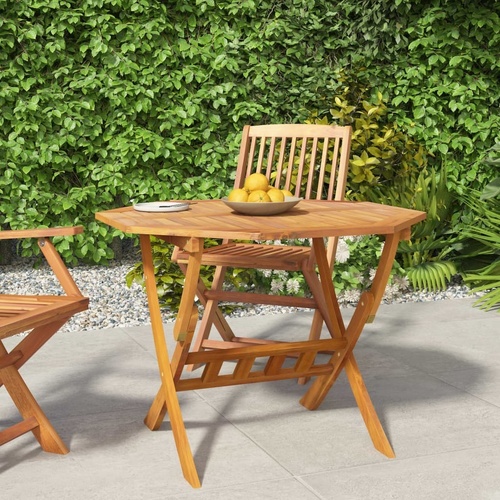 Folding Garden Table Solid Wood Acacia