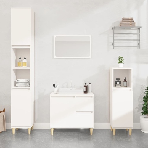 Bathroom Cabinet 65x33x60 cm Engineered Wood