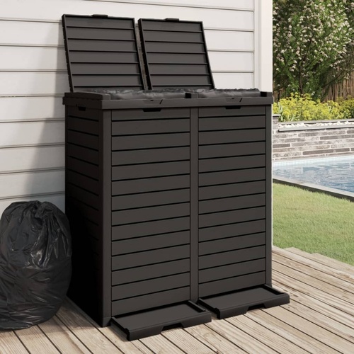 Outdoor Garbage Bin 78 by 41 by 86 cm Polypropylene