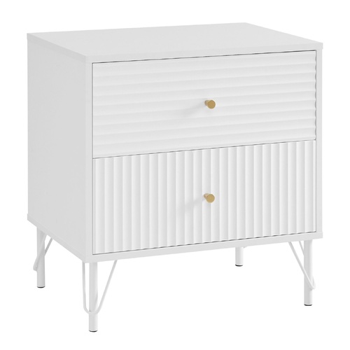 Diego Bedside Table Night Stand with 2 Drawers
