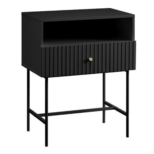 Cecil Slender Fluted Bedside Table