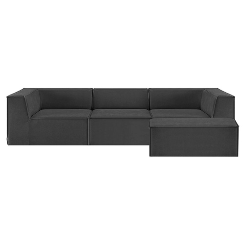 Novi 3-Seater Modular Sofa with Ottoman in Non-Slip Bottom Lounge