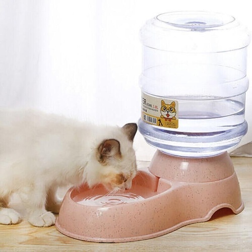 Automatic 3.8L Water Feeder Pet Dog Cat Puppy Dispenser Feeder Bowl Bottle