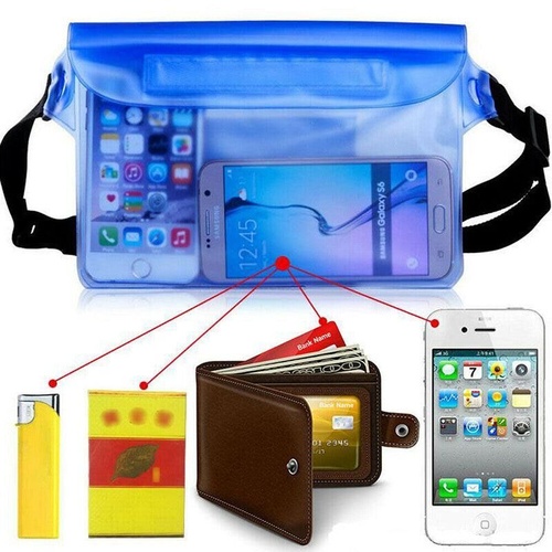 Waterproof Underwater Waist Belt Bum Bag Beach Swimming Boating Dry Phone Pouch Boat & Boating Accessories