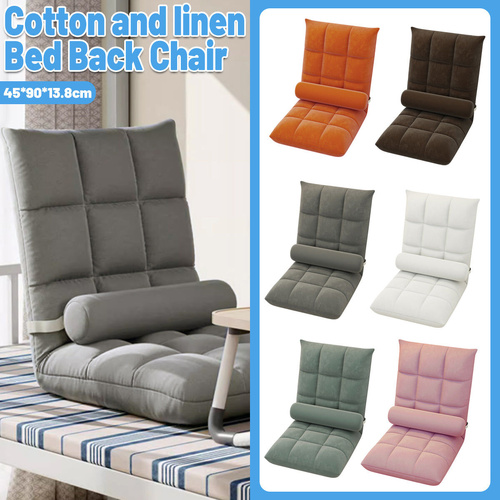 Floor Lounge Sofa Bed Chair with Lumbar Pillow Folding Adjustable Cushion