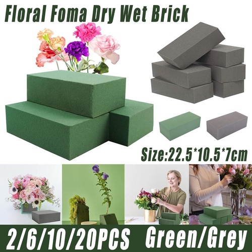 Floral Foam Blocks for Dry Wet Artificial Flower Arrangements Florist Supplies 2PCS