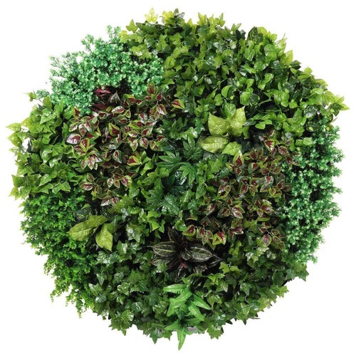 Artificial Green Wall Disc Art 150cm Dense Green Sensation