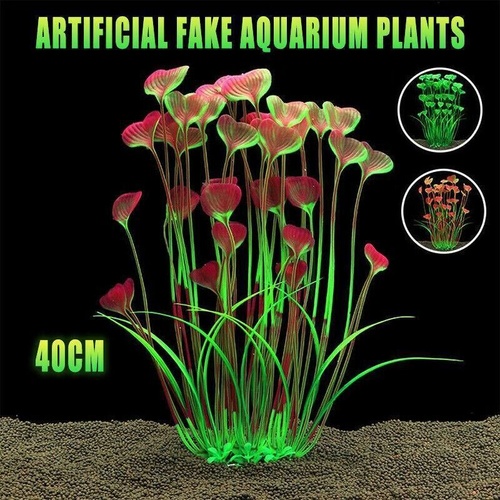 Aquarium 40cm Artificial Simulation Water Plants Fish Tank Plant Grass Decor