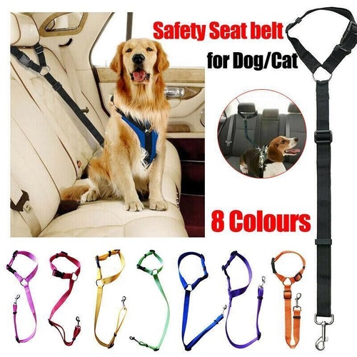 Adjustable Pet Dog Car Clip Lead Harness Strap for Vehicle Travel Restraint Use