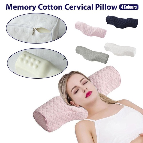 Orthopedic Memory Foam Cervical Neck Pillow for Sleep Support Slow Rebound