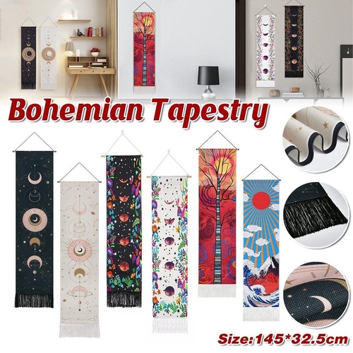 Bohemian Wall Hanging Tapestries Vintage Wall Decor Moon Phase Wall Art Decor