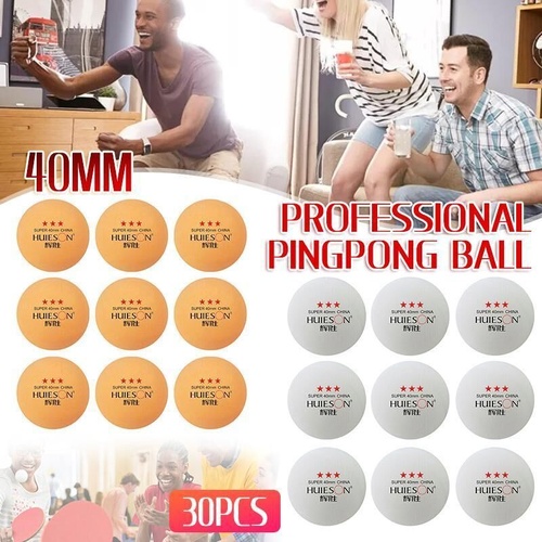 30PCS 3-Star Table Tennis Balls Professional Pingpong Ball Training Ball 40mm