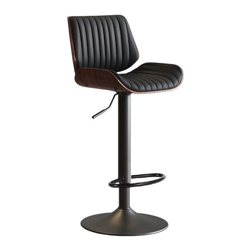 SERENIT‚àö‚Ä† European Wooden Modern Bar Stools Bistro Stool with Rotating and Aerodynamic Multi-levelled