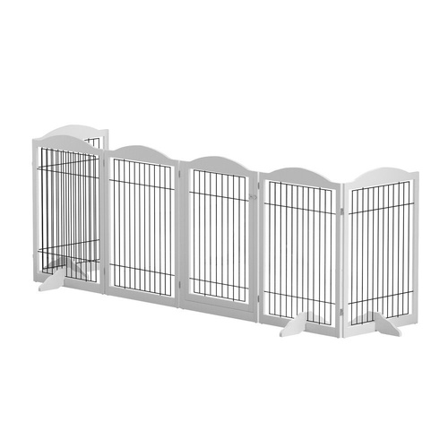 i.Pet Dog Playpen Enclosure Pet Fence Wooden Play Pen