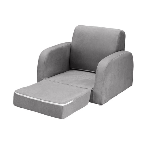 Kids Sofa 1 Seater Children Flip Open Couch Lounger Armchair