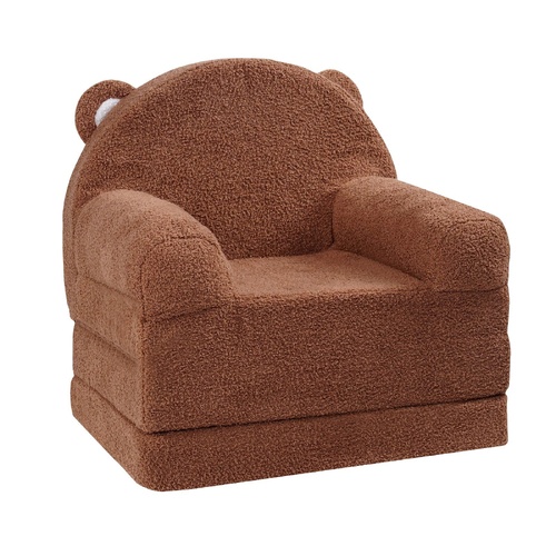 VEVOR Baby Chair Foldable 2-in-1 Baby Lounger Couch Cartoon Kids Sofa