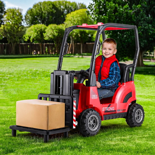 Rigo Kids Electric Ride On Car Forklift Loader Toys Cars Horn Remote