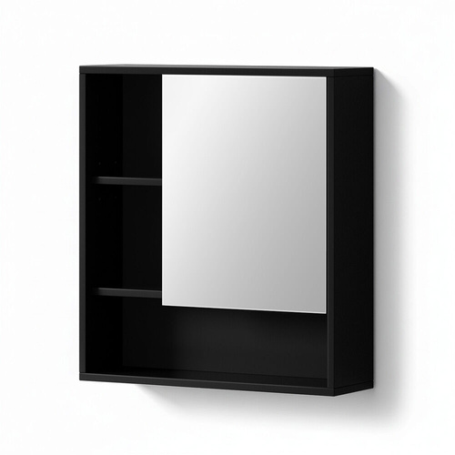 Bathroom Mirror Cabinet Mirrored Medicine Adjustable Shelf Wall Mounted 560mm