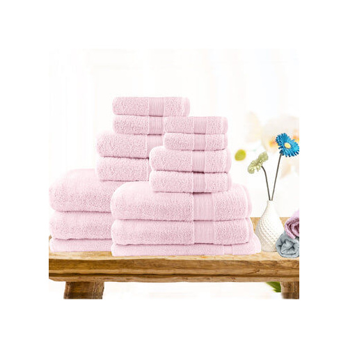 7pc light weight soft cotton bath towel set