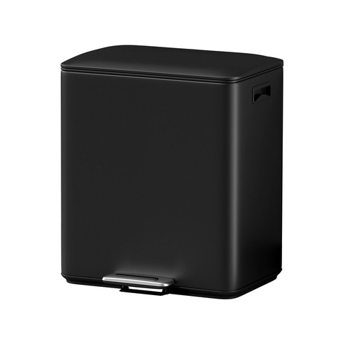 Pedal Bins Rubbish Bin Dual Compartment Waste Recycle Dustbins Rubbish Bins