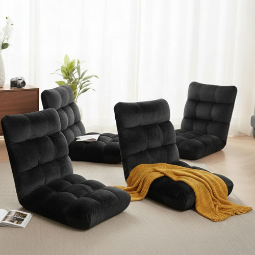 4X Lounge Sofa Bed Flannel Fabric
