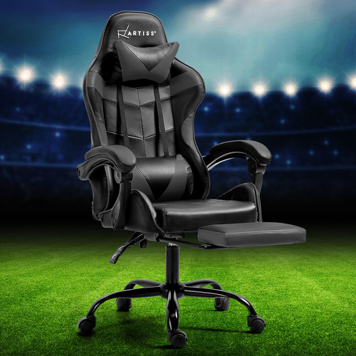 Gaming Office Chair Executive Computer Leather Chairs Footrest