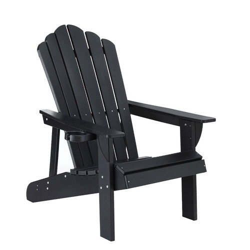 Outdoor Chairs HDPE Adirondack Beach Chair Sun Lounge Patio Furniture Garden