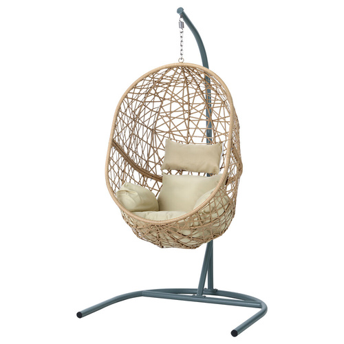 Outdoor Egg Swing Chair Wicker Rattan Furniture Pod Stand Cushion Hanging Egg Chair Range 2