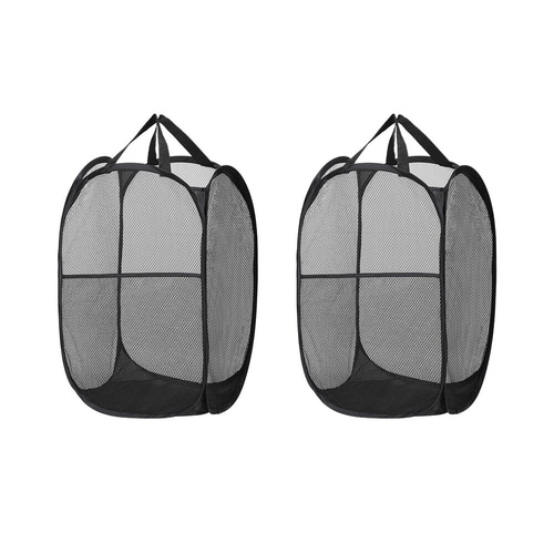 2X Laundry Basket Hamper Foldable