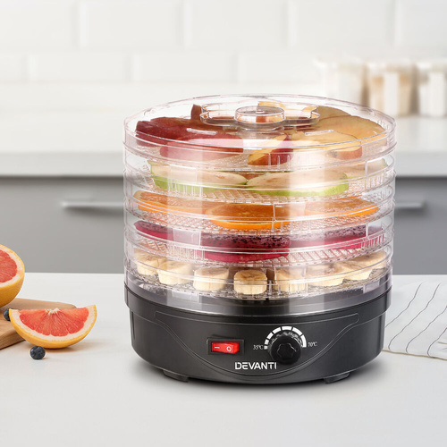 5 Trays Food Dehydrator Fruit Dehydrators Pet Beef Jerky Dryer